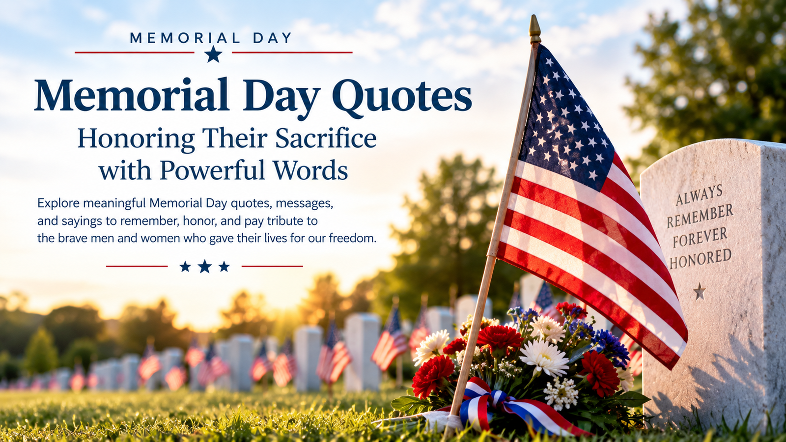 Memorial Day Quotes: Meaningful Words to Honor the Fallen